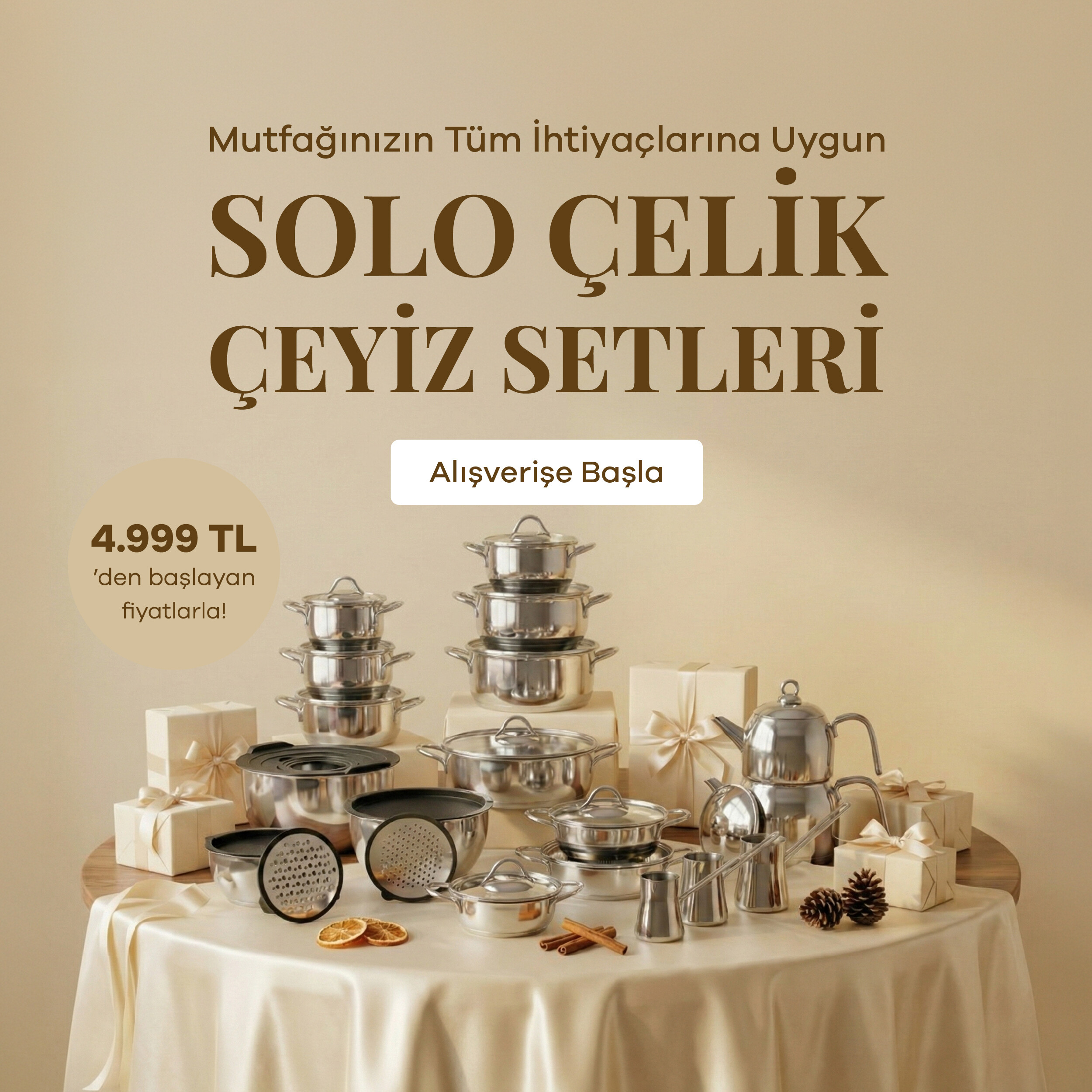 Solo Çelik Çeyiz Setleri