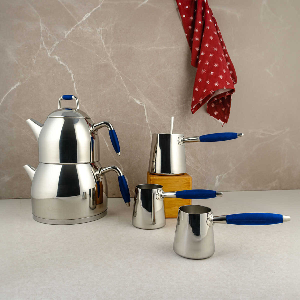 Aryıldız Solo 21 Parça Lacivert Çelik Çeyiz Seti | Ar Yıldız