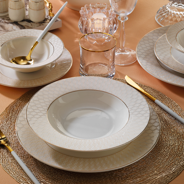 Aryıldız 12 Kişilik 61 Parça Yemek Takımı 6130 - 2