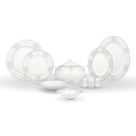 Aryıldız 12 Kişilik 61 Parça Yemek Takımı 6132 - ARYILDIZ