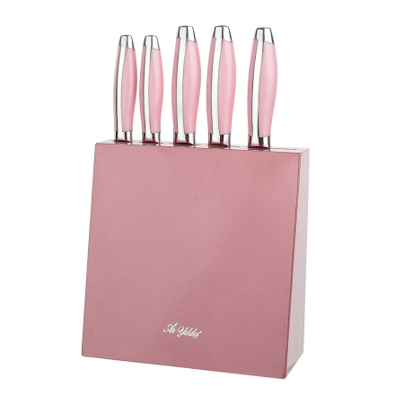 Aryıldız 30279-2 6 Parça Bıçak Seti Pembe Saplı (50004) - ARYILDIZ