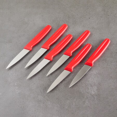 Aryıldız 6 Parça Meyve Bıçağı Kırmızı 8 cm - 3