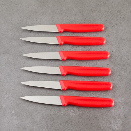 Aryıldız 6 Parça Meyve Bıçağı Kırmızı 8 cm - 4