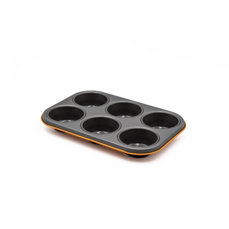 Aryıldız 6'lı Muffin Kalıbı Parlak Turuncu - ARYILDIZ