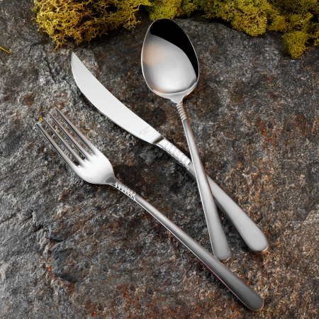 Aryıldız A-La S Prestige Mat 84 Parça 12 Kişilik Çatal Kaşık Bıçak Takımı - ARYILDIZ