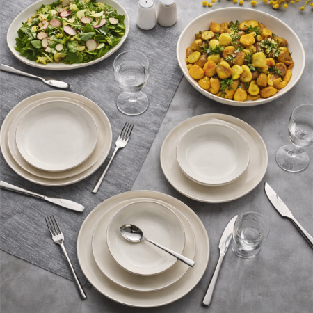 Aryıldız Acoustic Silver 30 Parça 6 Kişilik Yemek Takımı - 3