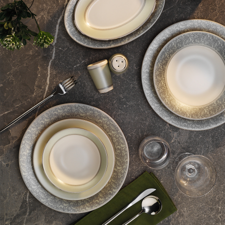 Aryıldız Adagi 60 Parça 12 Kişilik Yemek Takımı - ARYILDIZ