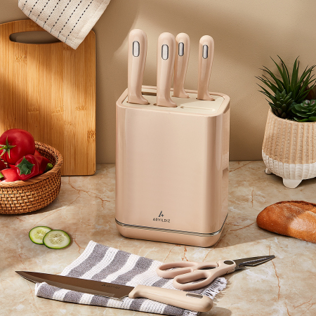 Aryıldız Akron 7 Parça Blok Bıçak Seti - ARYILDIZ