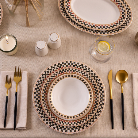 Aryıldız Aline Black 30 Parça 6 Kişilik Yemek Takımı - 2