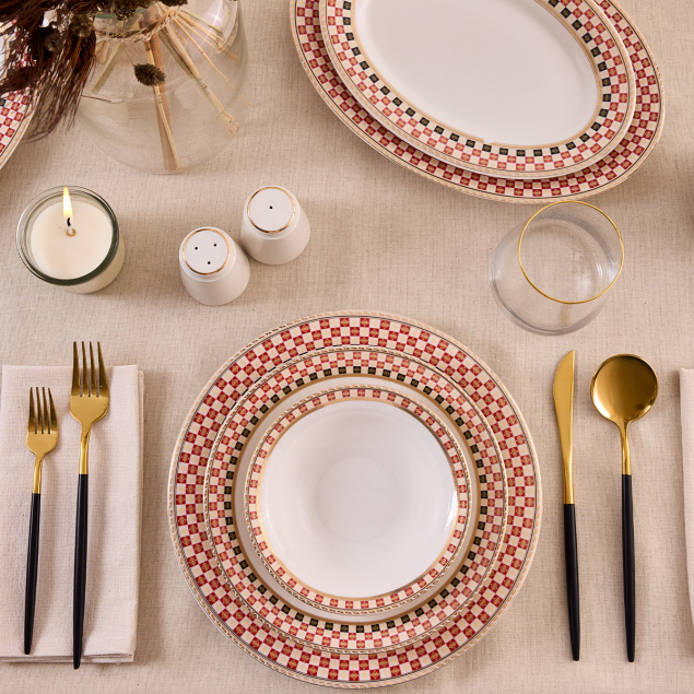 Aryıldız Aline Red 30 Parça 6 Kişilik Yemek Takımı - 2