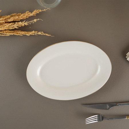 Aryıldız Alisa Gold Kayık Tabak 25 cm - 3