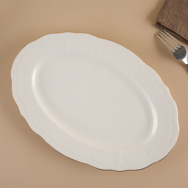 Aryıldız Alisa Gold Kayık Tabak 30 cm - 2