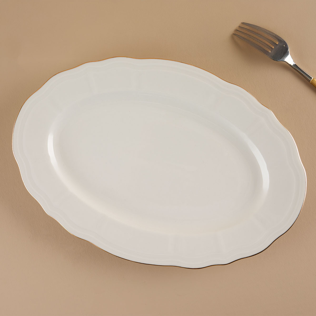 Aryıldız Alisa Gold Kayık Tabak 30 cm