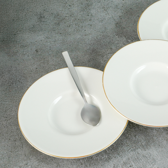 Aryıldız Alisa Heybeli Krem Çay Tabağı 6 Parça - 3