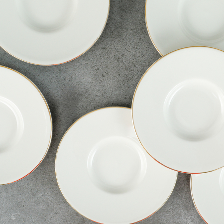 Aryıldız Alisa Heybeli Krem Çay Tabağı 6 Parça - 5