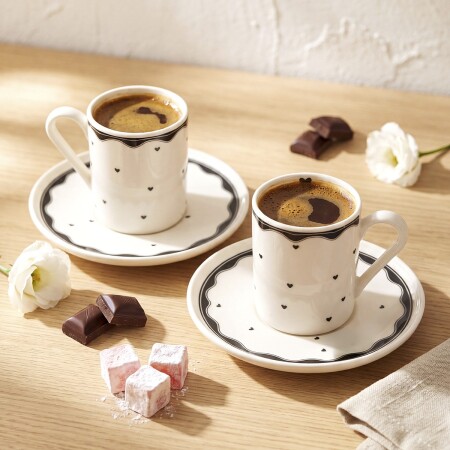 Aryıldız Amor 4 Parça 2 Kişilik Fincan Takımı 90 ml - 1