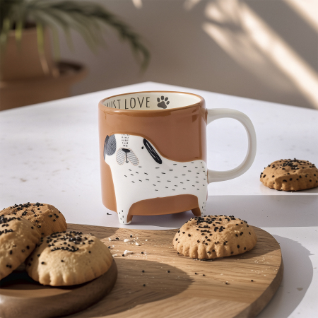 Aryıldız Animal Köpek Figürlü Kupa 320 ml - ARYILDIZ