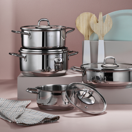 Aryıldız Aria 8 Parça Tencere Seti - ARYILDIZ