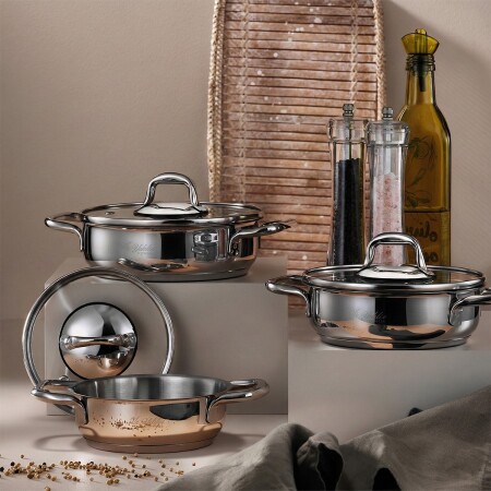 Aryıldız Aria Plus 6 Parça Çelik Sahan Seti - 1