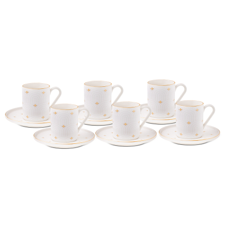 Aryıldız Aure 12 Parça 6 Kişilik Kahve Fincan Takımı 90 ml - 5