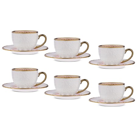 Aryıldız Ayda Double 12 Parça 6 Kişilik Kahve Fincan Takımı 100 ml - 6