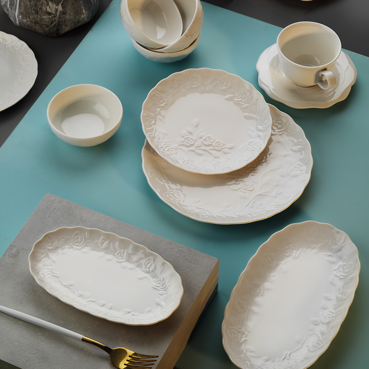 Aryıldız Bella White 32 Parça 6 Kişilik Kahvaltı Takımı