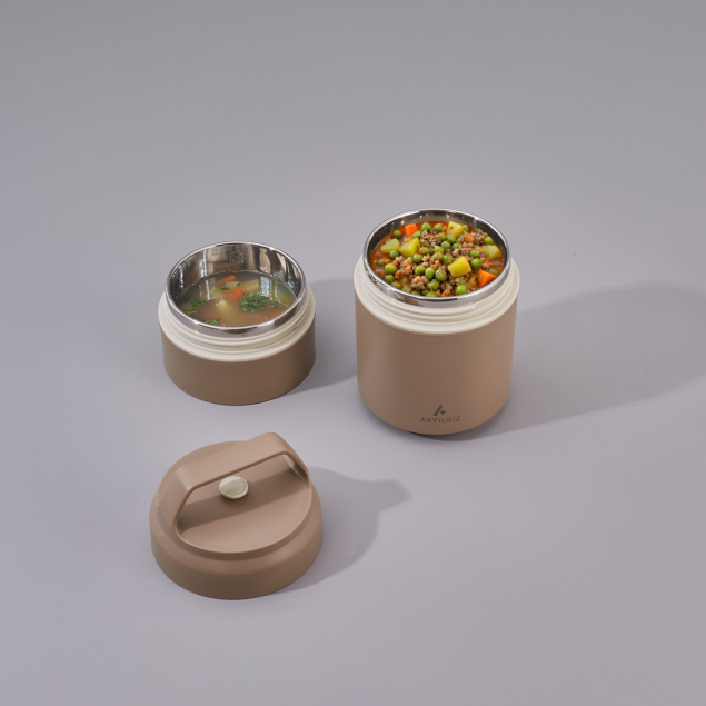 Aryıldız Bento Katlı Lunch Box Haki 620 ml - 1