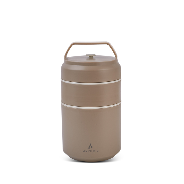 Aryıldız Bento Katlı Lunch Box Haki 620 ml - 2