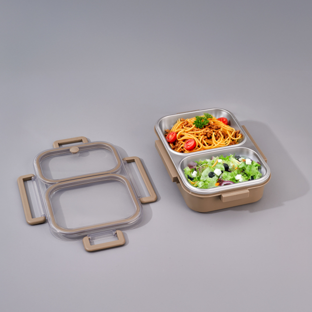 Aryıldız Bento Lunch Box 2 Bölmeli Haki - 1