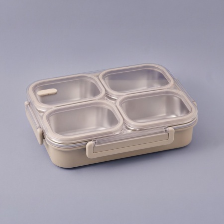 Aryıldız Bento Lunch Box 4 Bölmeli Beige - 3