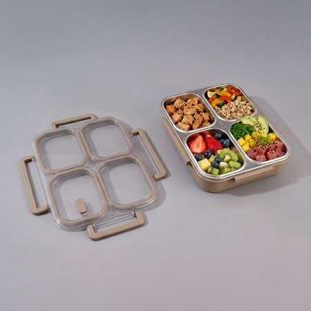 Aryıldız Bento Lunch Box 4 Bölmeli Haki - 2
