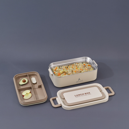 Aryıldız Bento Lunch Box Beige 1000 ml - ARYILDIZ