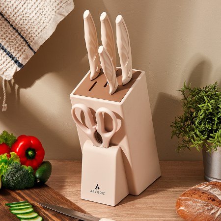 Aryıldız Benton 7 Parça Blok Bıçak Seti - ARYILDIZ