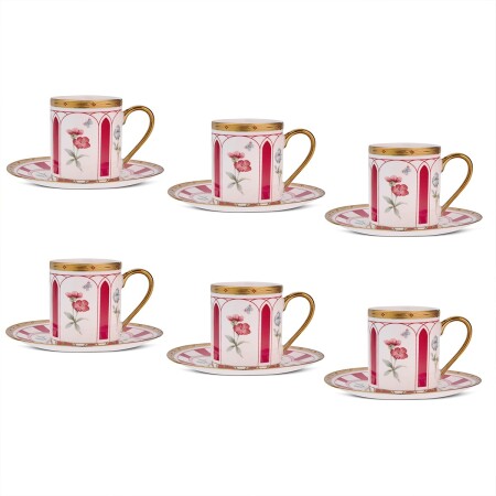 Aryıldız Best 12 Parça 6 Kişilik Kahve Fincan Takımı Kırmızı 90 ml - 3