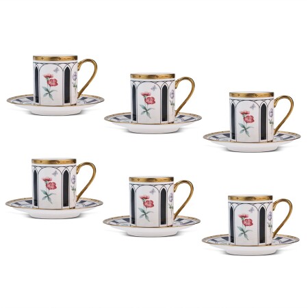 Aryıldız Best 12 Parça 6 Kişilik Kahve Fincan Takımı Siyah 90 ml - 4