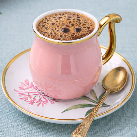 Aryıldız Bloom 12 Parça 6 Kişilik Türk Kahve Fincanı - 3