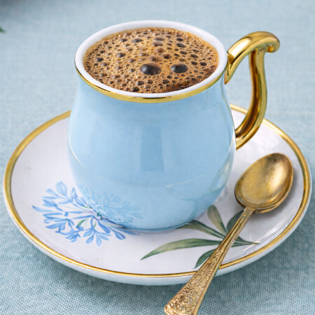 Aryıldız Bloom 12 Parça 6 Kişilik Türk Kahve Fincanı - 5