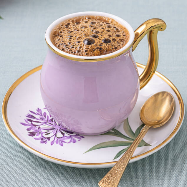 Aryıldız Bloom 12 Parça 6 Kişilik Türk Kahve Fincanı - 8