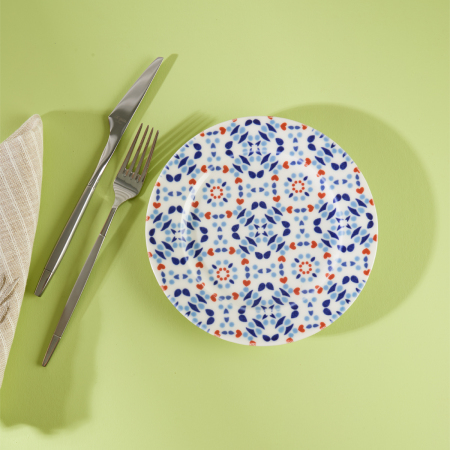 Aryıldız Blue Tile Pasta Tabağı 6 Parça 19 cm - 2