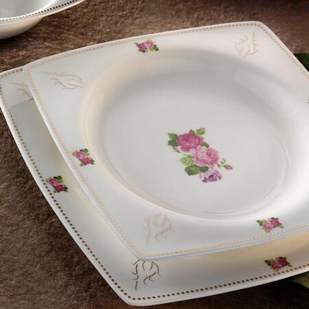 Aryıldız Bone Porselen 83 Parça 12 Kişilik Yemek Takımı 30049 - ARYILDIZ