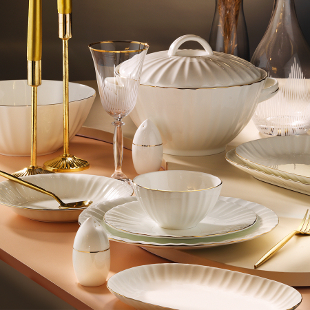 Aryıldız Bone Rose 60 Parça 12 Kişilik Yemek Takımı - ARYILDIZ