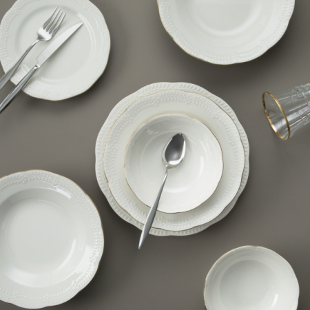 Aryıldız Büşra Altın 31 Parça 6 Kişilik Yemek Takımı - ARYILDIZ