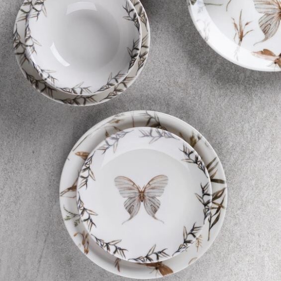 Aryıldız Butterfly 24 Parça 6 Kişilik Yemek Takımı - 1