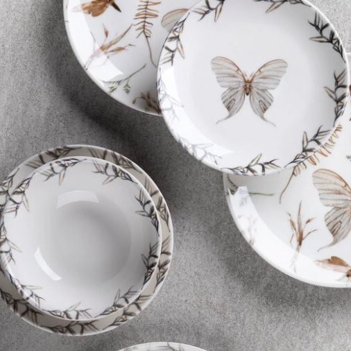 Aryıldız Butterfly 24 Parça 6 Kişilik Yemek Takımı - 2