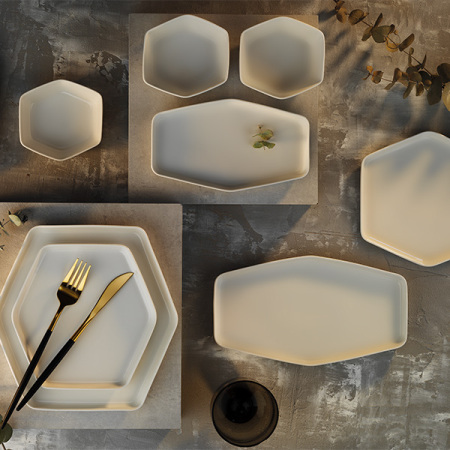 Aryıldız Cara White 6 Kişilik 32 Parça Kahvaltı Takımı - ARYILDIZ