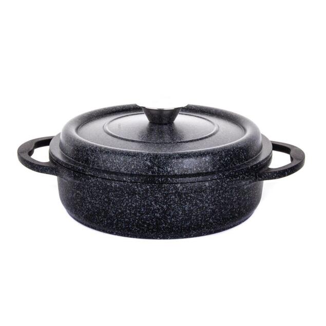 Aryıldız Cast Alu Cold Stone Kısa Tencere 24 cm - 2