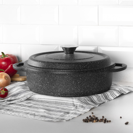 Aryıldız Cast Alu Cold Stone Kısa Tencere 24 cm - 1