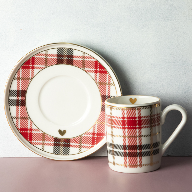 Aryıldız Celebration 4 Parça 2 Kişilik Türk Kahvesi Fincan Takımı - 1