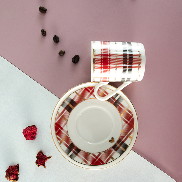 Aryıldız Celebration 4 Parça 2 Kişilik Türk Kahvesi Fincan Takımı - 2