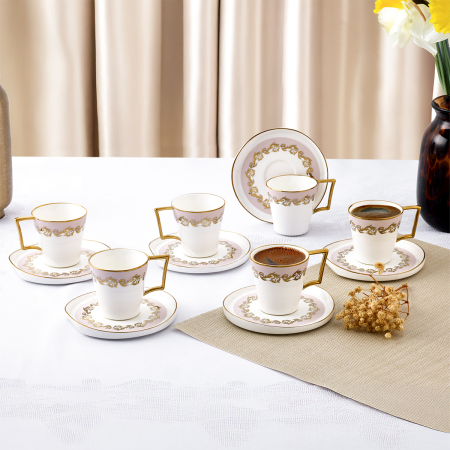 Aryıldız Celestia 12 Parça 6 Kişilik Kahve Fincan Takımı 90 ml - ARYILDIZ